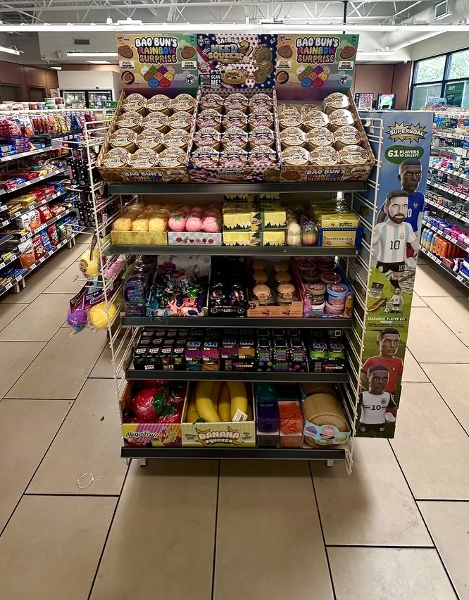 XPRS endcap in a convenience store